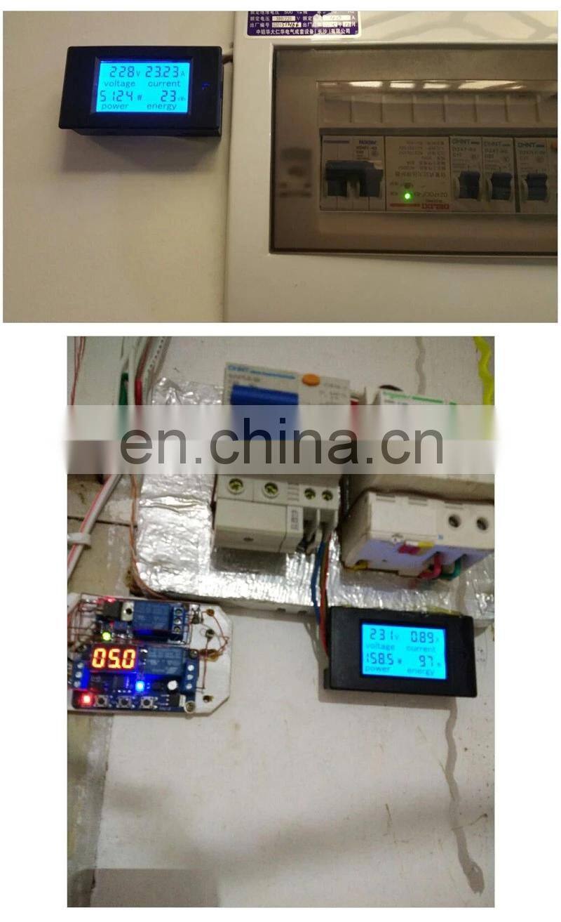 Digital Voltmeter Ammeter AC80-260V /100A Voltage Current Power Energy Meter LCD Voltage Current Meter