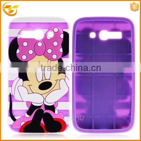 china wholesale cute silicon soft case for alcatel one touch pop c5