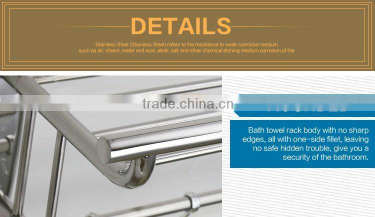 WESDA stainless steel bathroom hang towel rack hanging shower rack