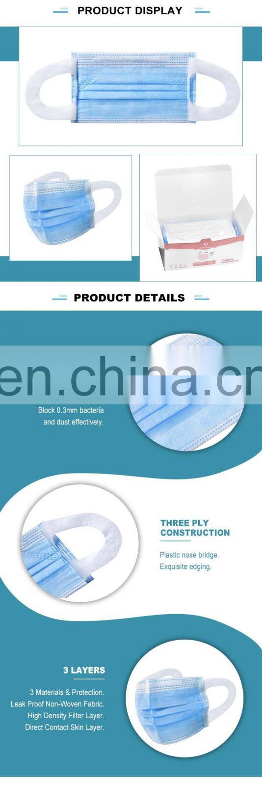 Goodfeeling Medical Mask Surgical Mask Disposable Face Mask Ce Adult Ear Band Bule / White / Black / Red / Yellow / Army Green