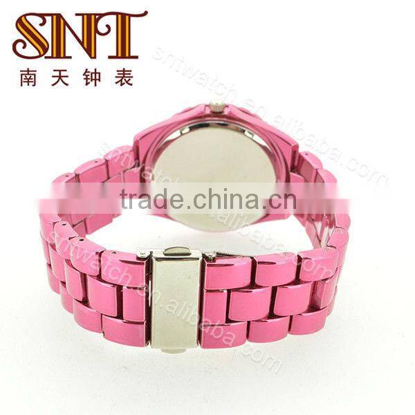 SNT-WQ028 quartz movement fashion stainless steel case back watch