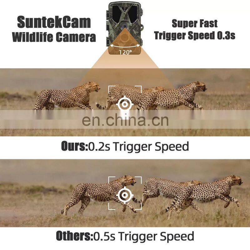 2022 Night Vision Infrared Digital Game Hunting Trail Camera 36MP 2.7K Video Wildlife Camera Photo Trap Camera HC-812A