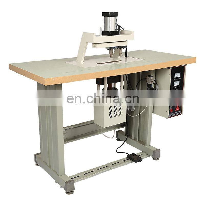 UT50D Ultrasonic Manuel Double Head Nonwoven Bag Handle Welding Machine Ultrasonic Spot Sealer