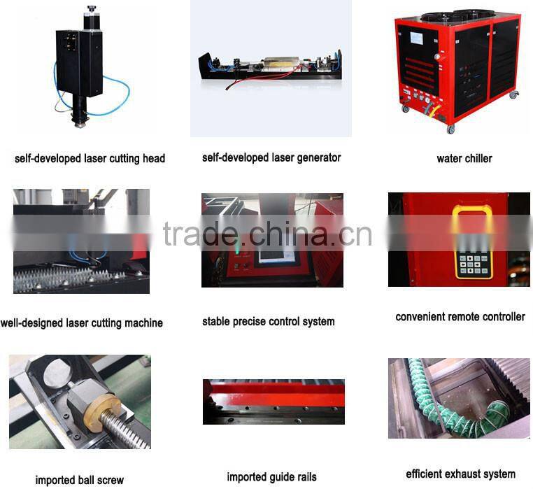 CE supply china manufacture 800w yag laser metal cutting machine with laser Water chiller