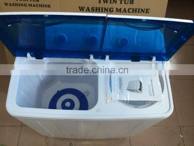 Domestic home use top loading double tub laundry washing machine