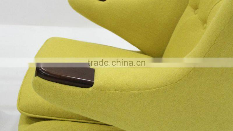 Top quality fiberglass teddy bear chair with ottoman designed by Hans J. Wegner