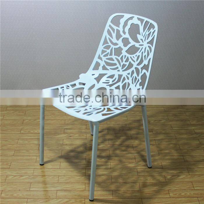 2016 Hot sale product forest side chair flower back garden chair