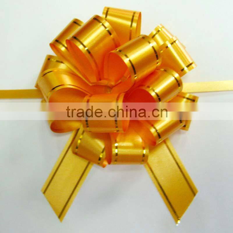 PP Red PomPom Pull Bow for Decoration,Ribbons and Bows for children