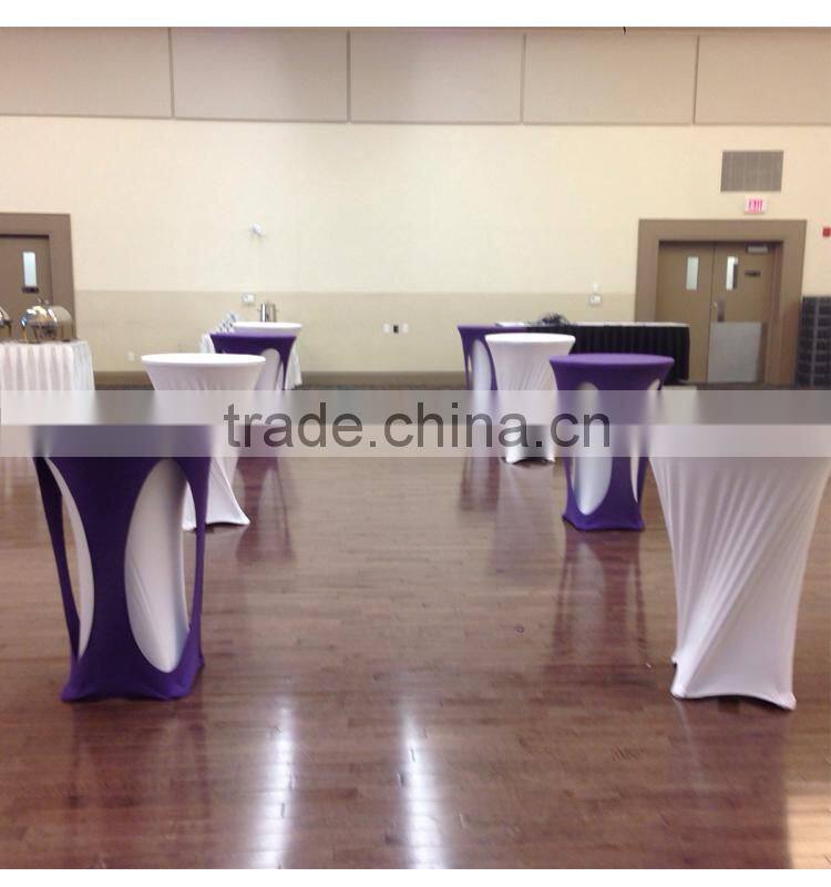 cheapest spandex high bar cocktail table cloth for wedding