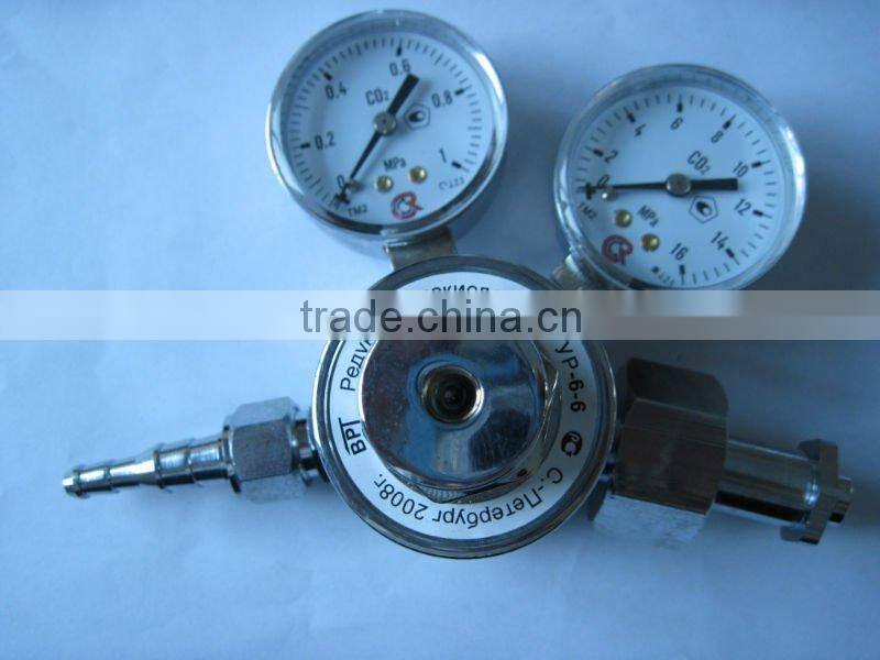 Steel Chrome Plated Case CO2 Gas Regulator