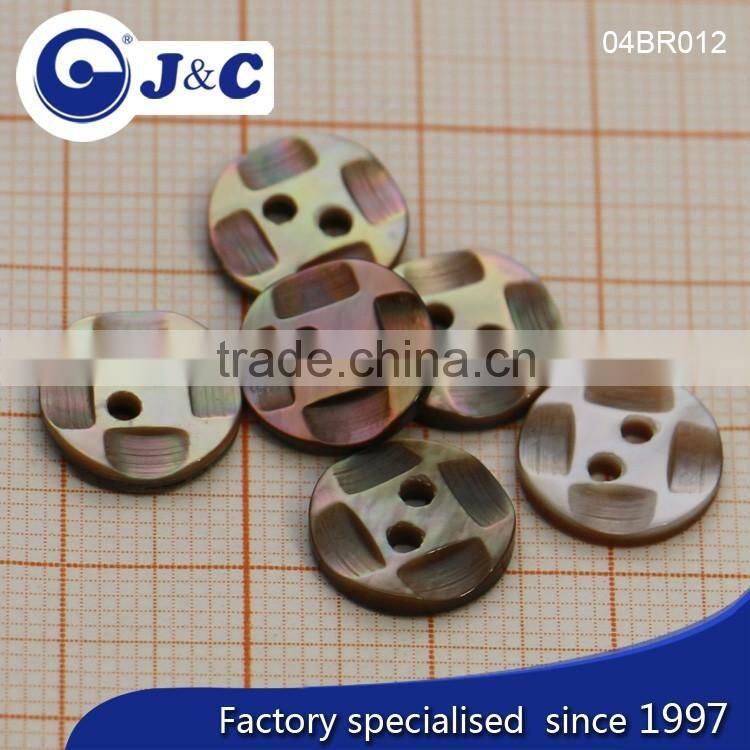 J&C Brown MOP shell buttons,pearl shell buttons for fashion shirt.BR010, BR012