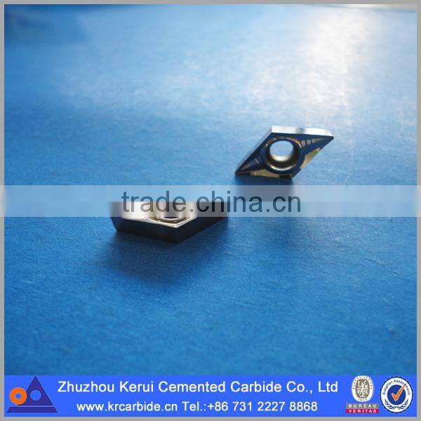 Uncoated tungsten carbide turning insert DCGX11T304 for aluminum cutting