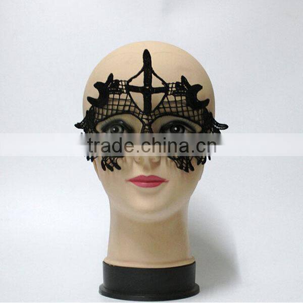 Cheap in stock black lace masquerade ball mask bulk Eye Mask Sexy Lace Venetian Masquerade fancy dress costume