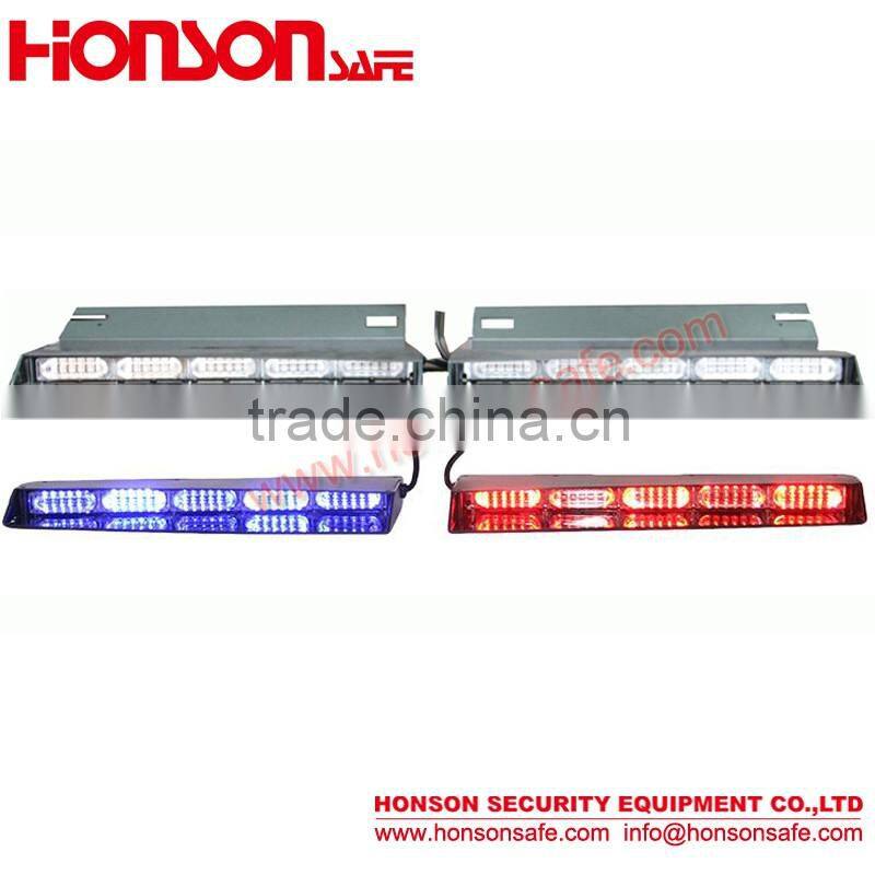 LED strobe dash deck emergency visor light/Windshield suction cup mount warning lightbar HV-610