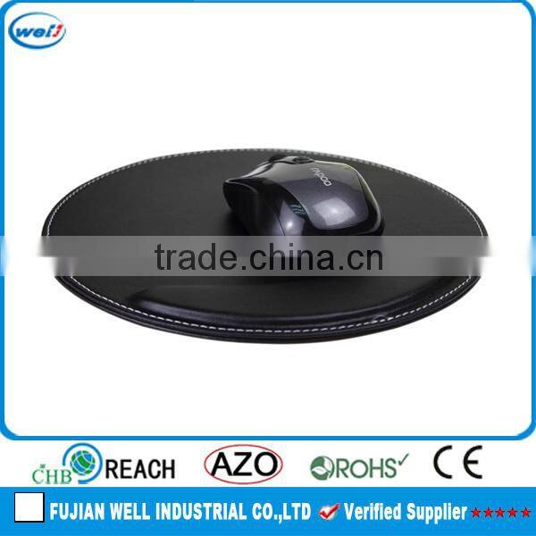 Affordable pu leather cooperate gifts mouse mat wholesale