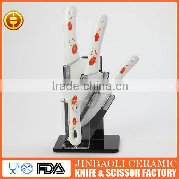Best quality chinese ceramic blade kitchen knife set
