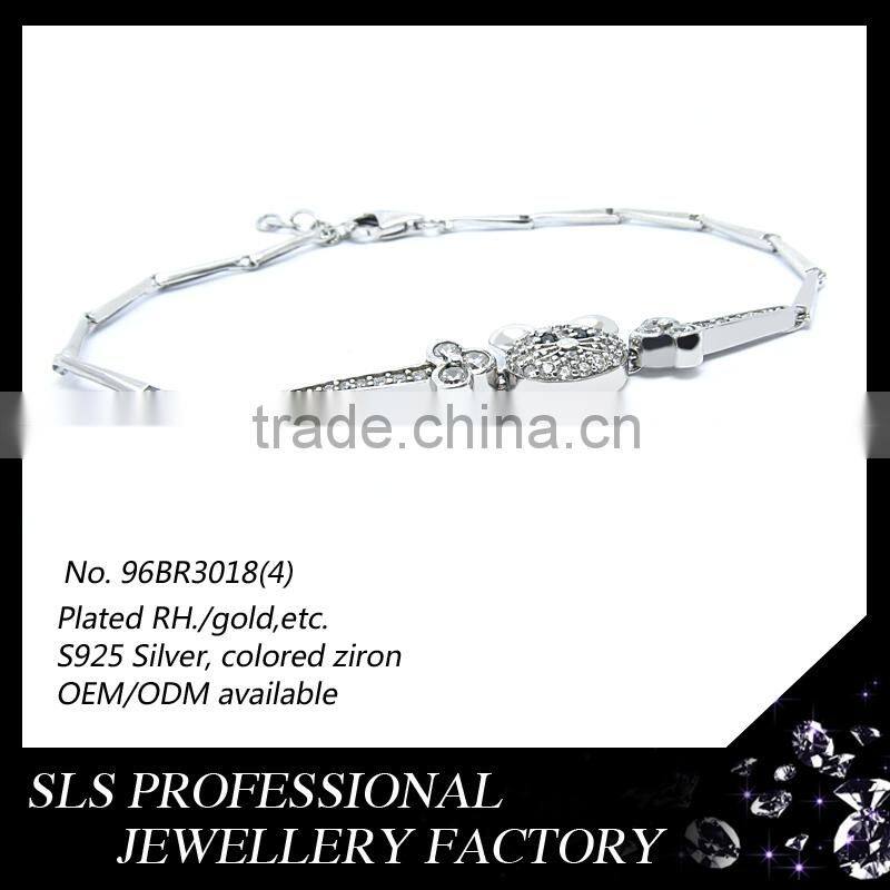 Brazilian bracelet mouse head designs bracelet silver 925 bulk custom bracelet for little boys fashion