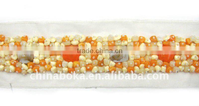 New design pretty stone mesh lace for garment