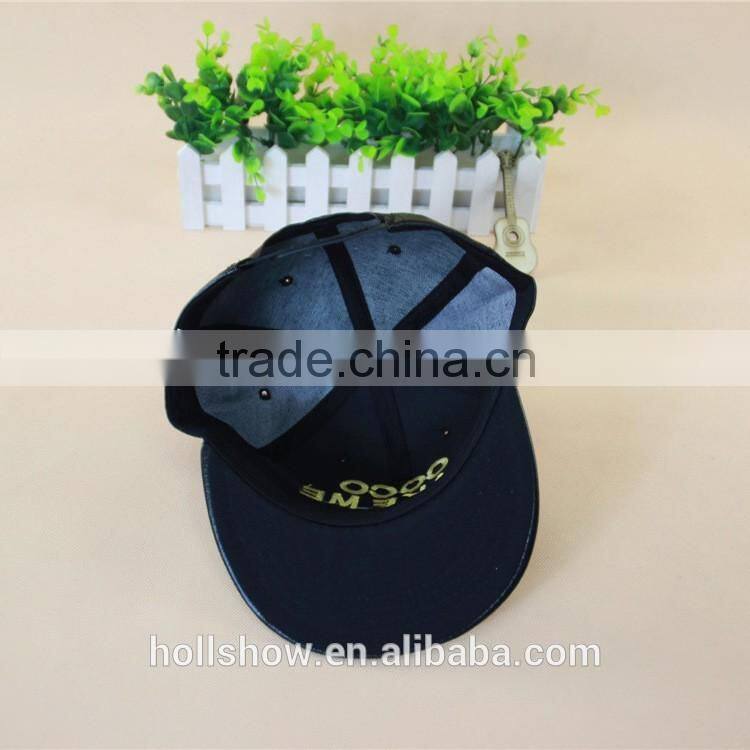 Fashion Hiphop COCO MAKE ME DO IT Embroidery Flat Brim Leather Cap Snapback