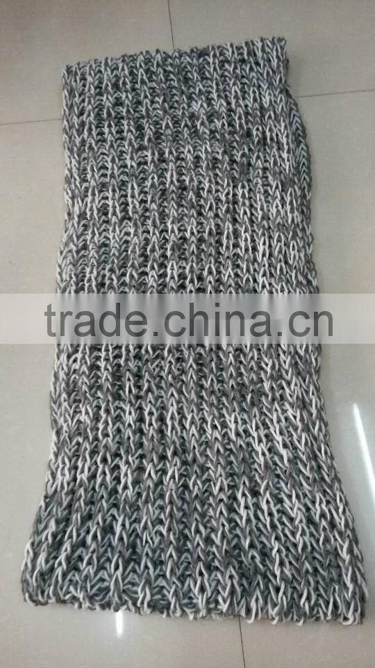 2014 Winter Newest Fashion Unisex Two Thread Weave Circle Loop Knitted Scarf