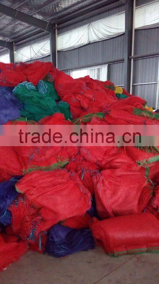 HDPE mesh bag (raschel) for vegetable, fruit, firewood