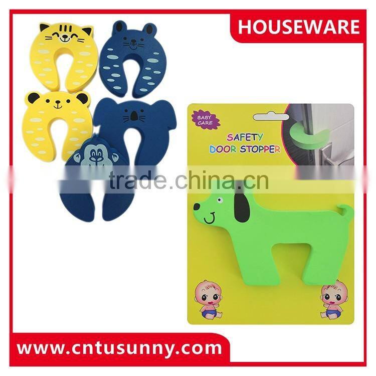 Eco-friendly EVA auto door protectors colorful door stop for baby safety