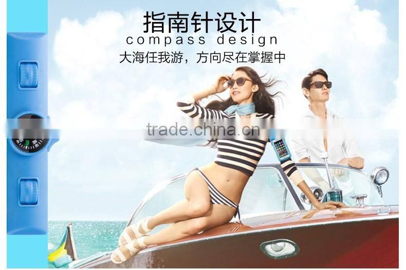 JOYROOM New High Quality PVC Mobile phone waterproof bag High density compass design 20m waterproof bag for mobile phone