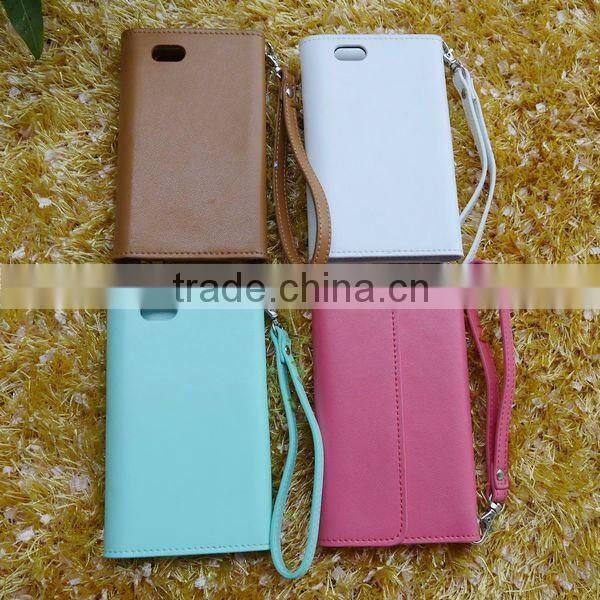 fashion multifunction custom leather protect mobile phone wallet supplier