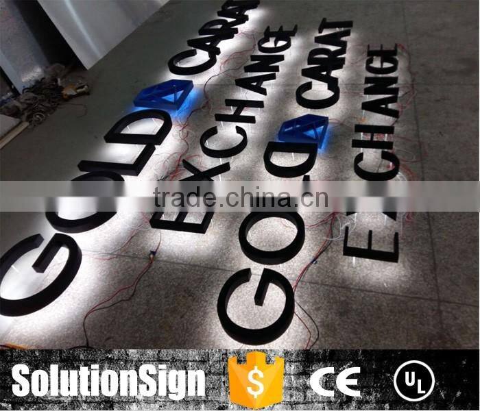 3D high quality indoor acrylic letter back lighted alphabet