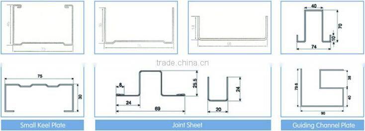 Light Steel Keel Roll Forming Machine Metal Stud Track Steel Guage Frame Ceiling Making Machine With C U W Omega Profile Shape