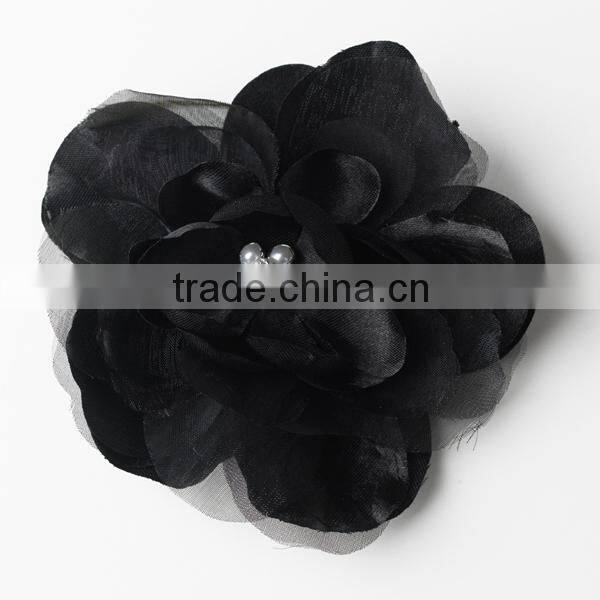 Charming Black Flower Bridal Hair Comb Wedding Hair Accessories