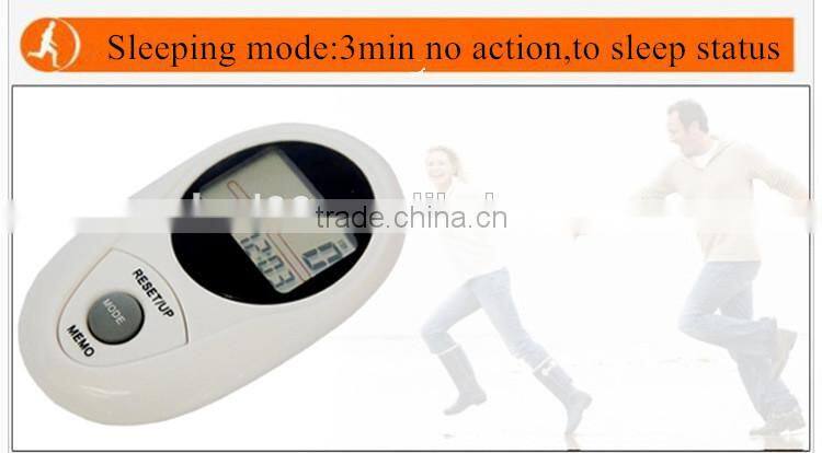 New Multi-functional Digital Porket Walking 3D Pedometer with 12/24 Time System and 7days Memory Pedometer /OEM/ODM Manufacturer