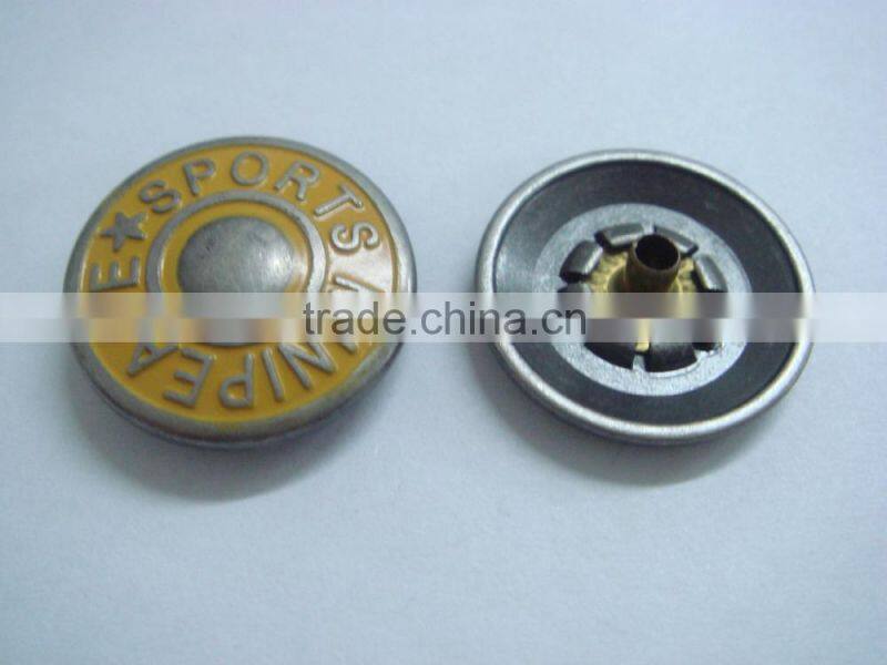 20mm big size metal snap colored chef button
