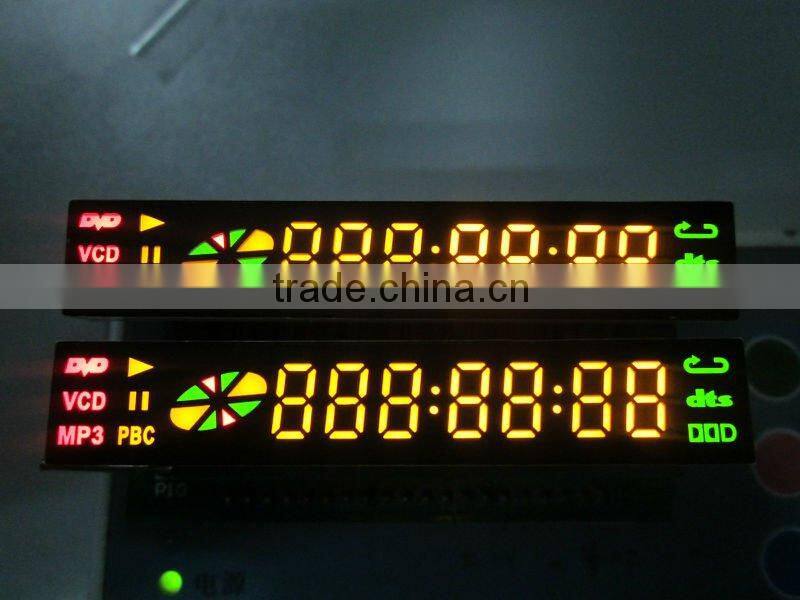 customized 4 digits 7 segment DVD player