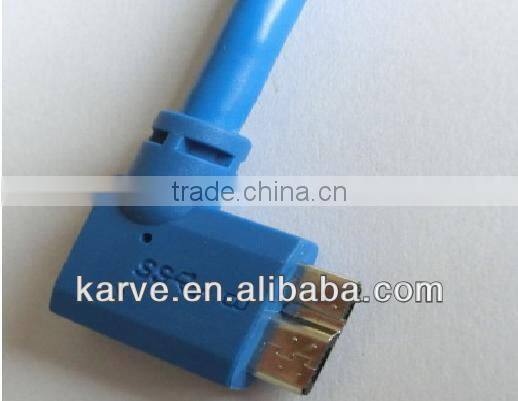 high-speed & factory-manufactured MICRO 3.0 left angled cable