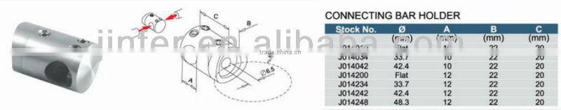 Stainless steel Bar Holder, bar connector