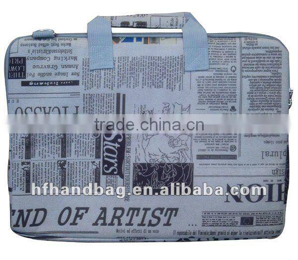 Newspaper England flad Laptop Bag Popular Durable waterproof&shockproof computer bag for tablet PC 2012