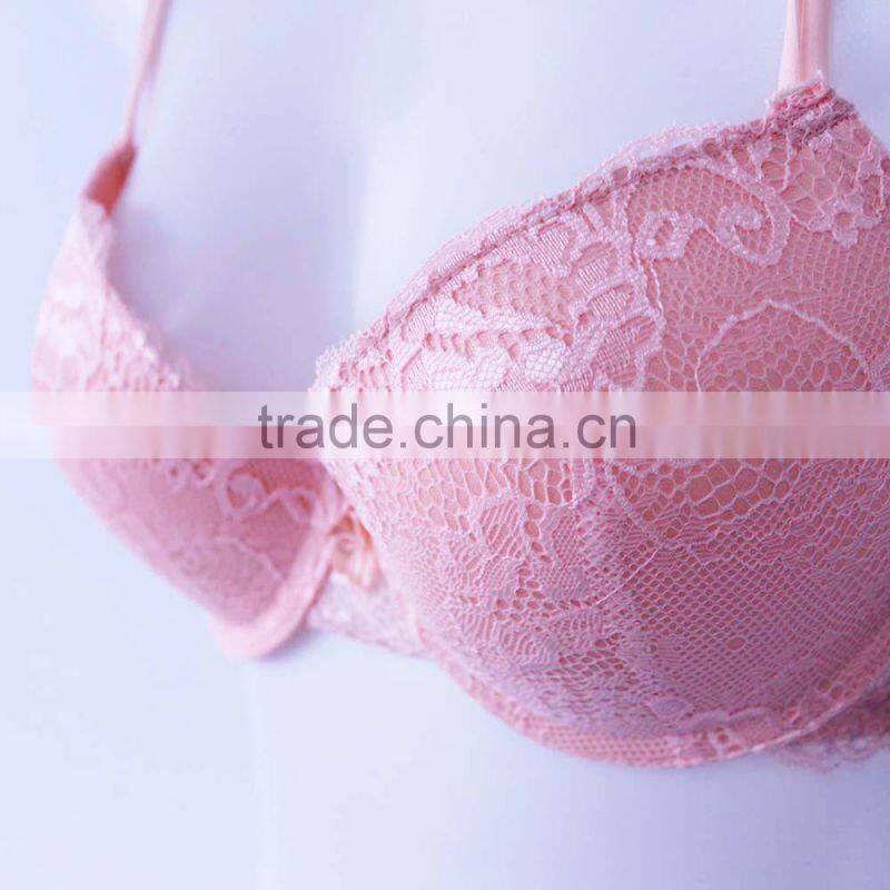 China bra factory foam cup with lace ladies hot sexy fashion bra