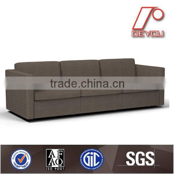 the latest three seat sofa was made from metal leg and high density foam and genuine leather /PU/Fabric three/