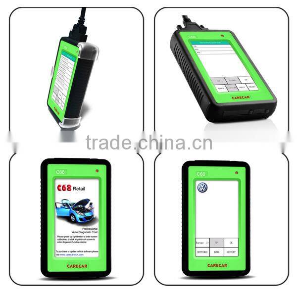 Original Professional CareCar C68 Retail DIY Professional Auto Diagnostic Tool Best Scanner Cover Almost Car Model