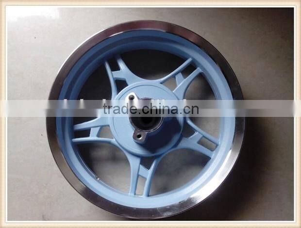 13 inch motorcycle alloy wheel, rear wheel in light blue