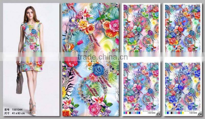 custom design cotton printing textile fabric for dress / bedding / curtain / shirt