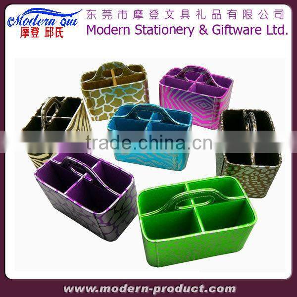 Leather Universal TV Remote Control Organizer Holder