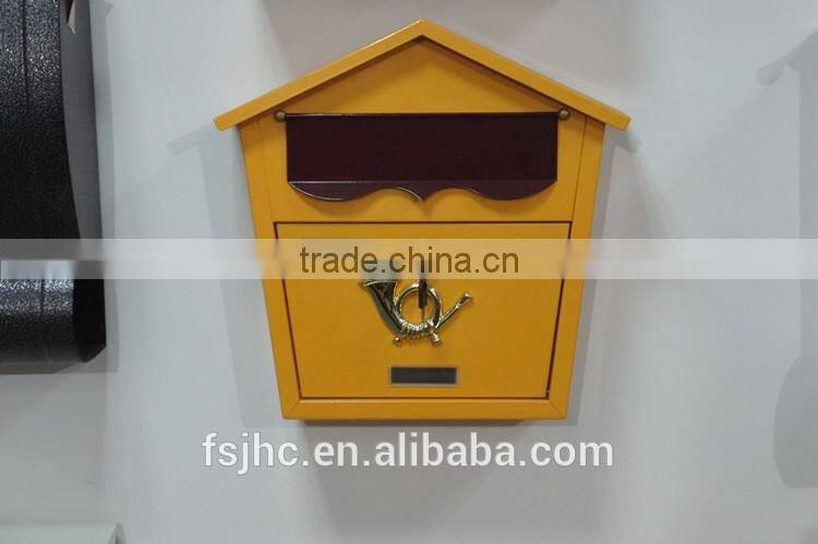 Foshan JHC-2014C Wall Mounted Mailbox/Unique Design Decorative Letterbox/LockablePostbox