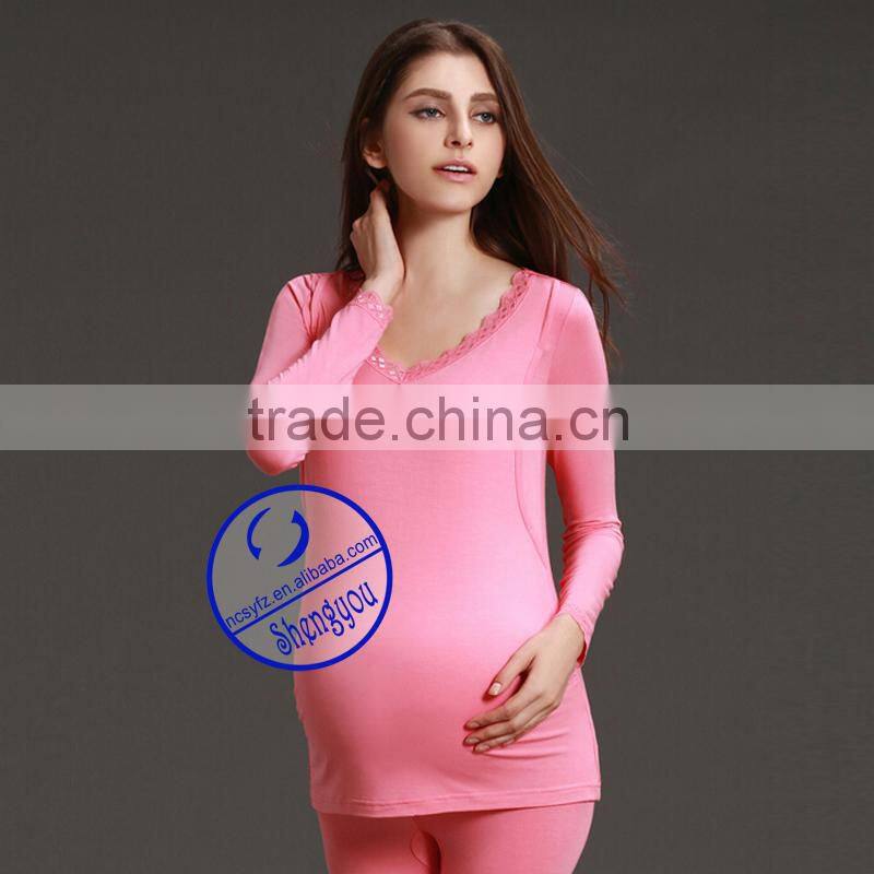 Custom made spandex cotton high quality nursing wear