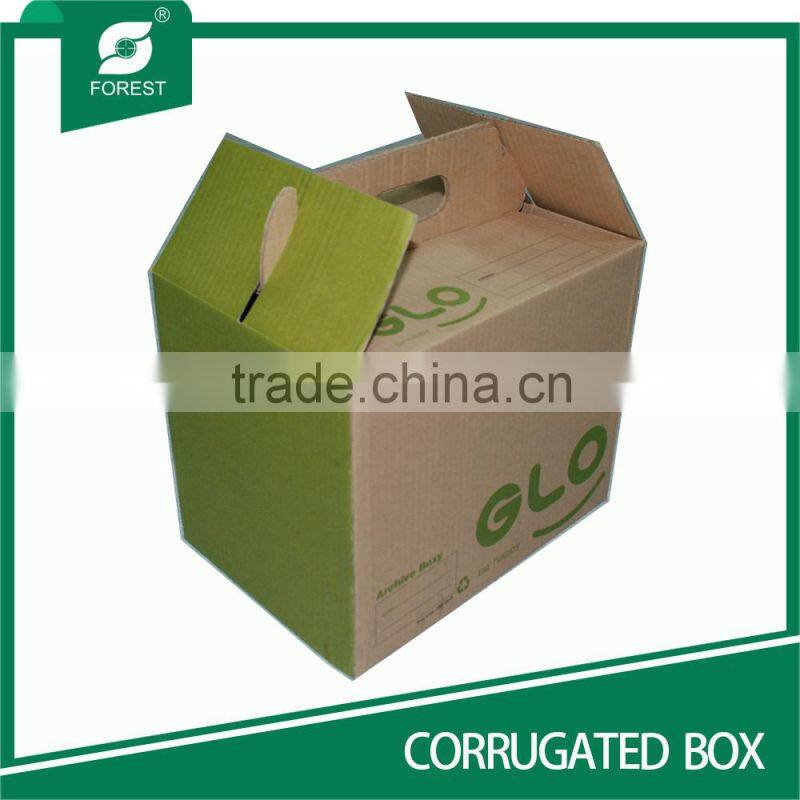TRADE ASSURANCE CORRUGATED GABLE BOXES WITH HANDLE