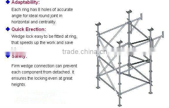 Luowen Galvanized Steel Kwikstage scaffolding Metal Scaffolding for Construction
