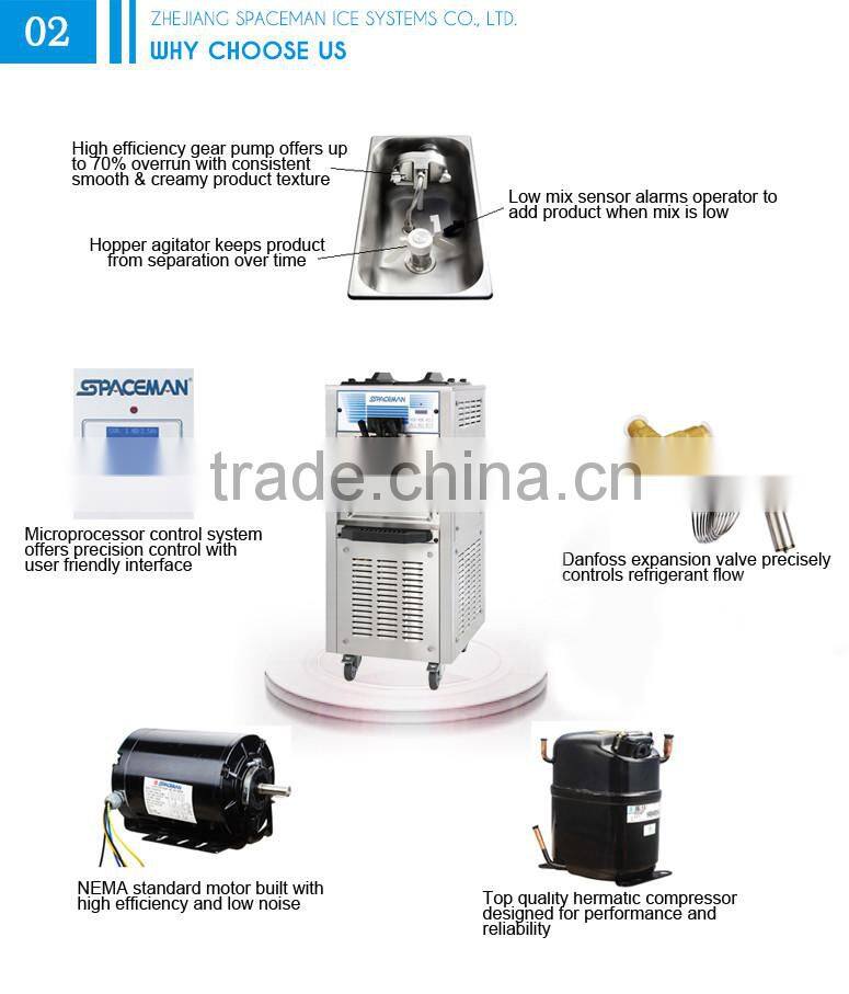 Wholesale market cheap fruit swirl ice cream machine 6248A