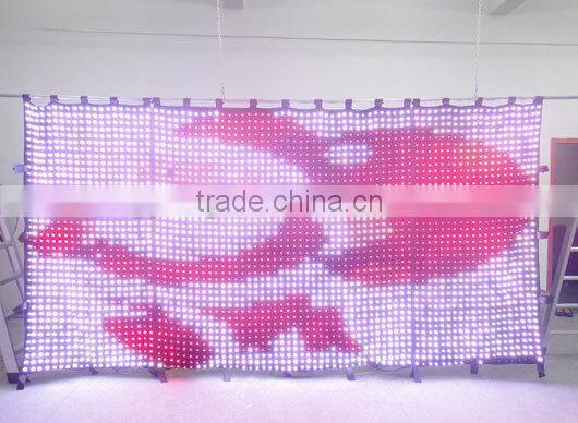 P5 2x4M Stage background Led video curtain star cloth