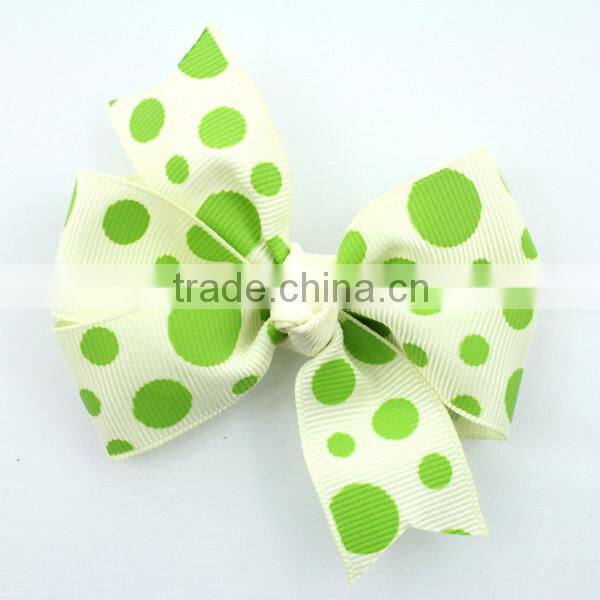polka dot grosgrain ribbon bows